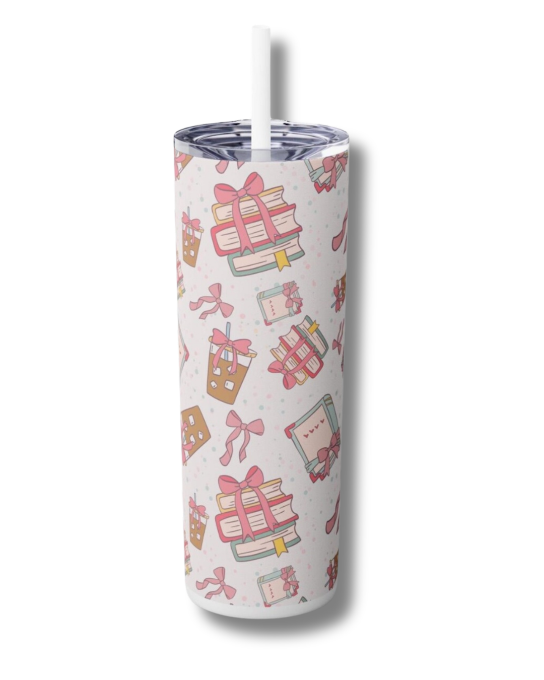Books & Bows Tall Tumbler