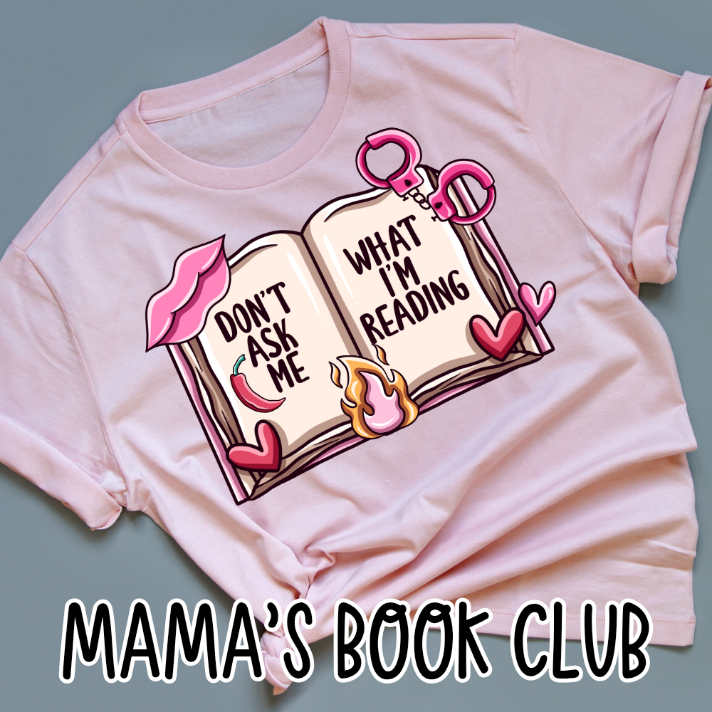 Mamas Book Club Matching Tee