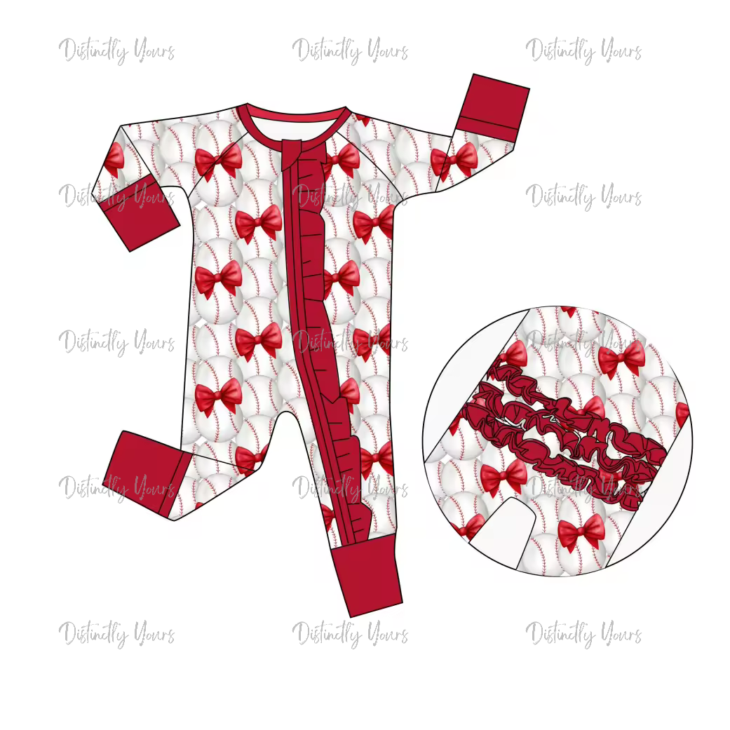 Baseball & Bows Bamboo