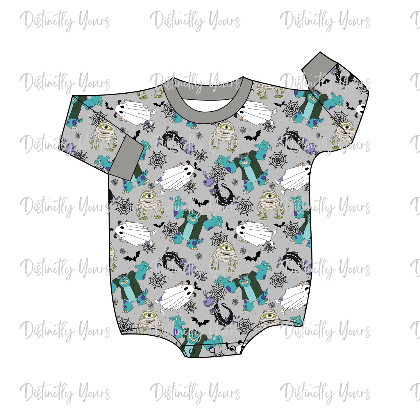 We Scare Becuase We Care Long Sleeve Romper