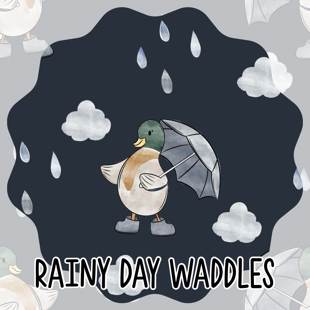 Rainy Day Waddles Hooded Romper