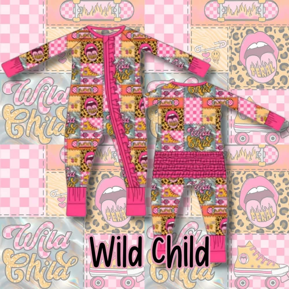 Wild Child Ruffle Butt Zippy