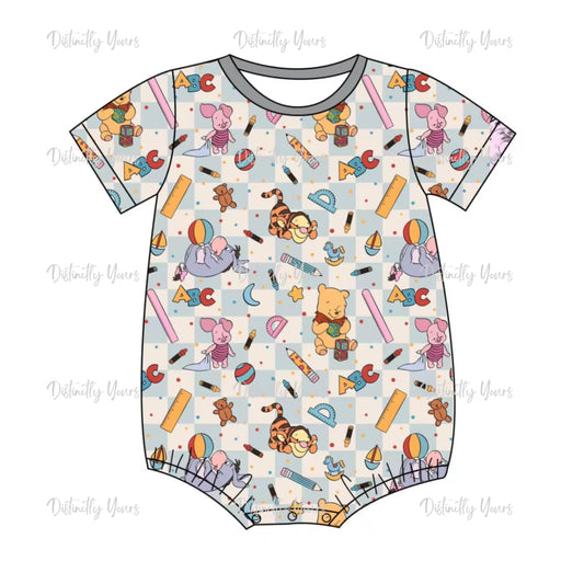 Winnie The School Tee Romper