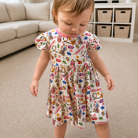 Candyland Flutter Sleeve Twirl