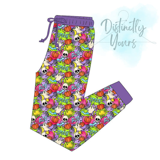 Spooky Halloween Bamboo Adult Joggers