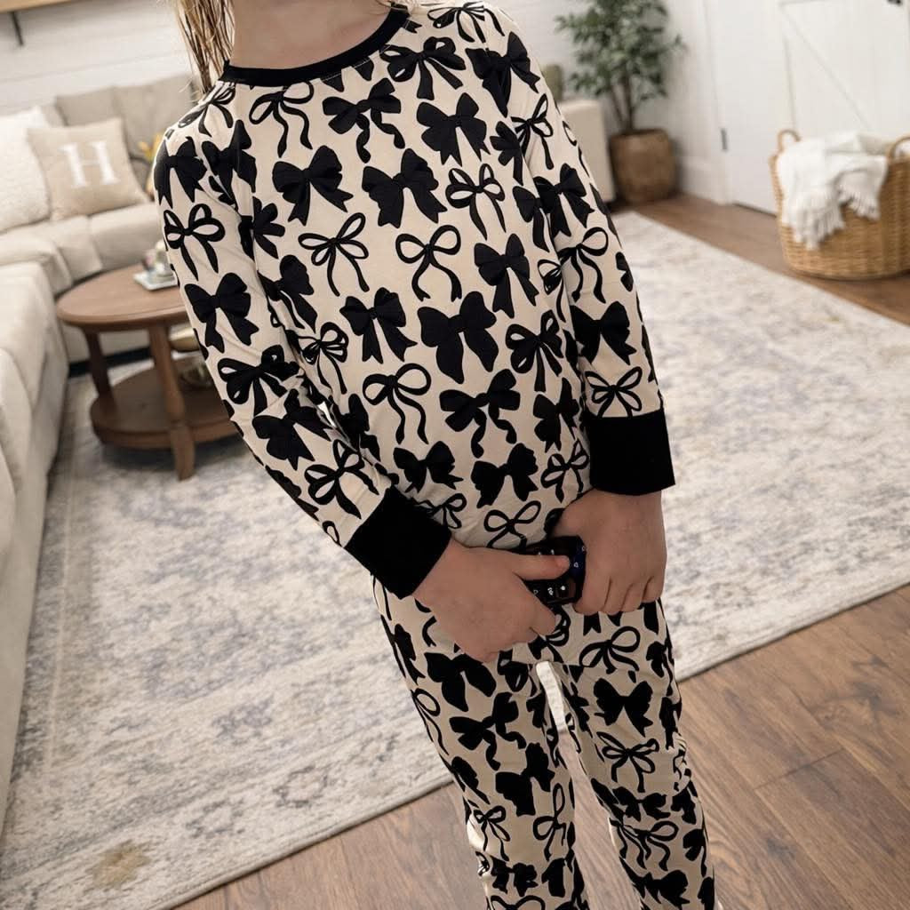 Black Bows 2 Pc. Pajamas