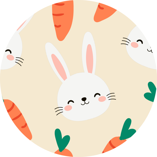 Yellow Bunny Easter 2 pc Bamboo