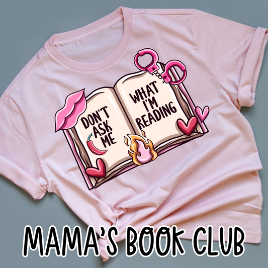 Mamas Book Club Matching Tee