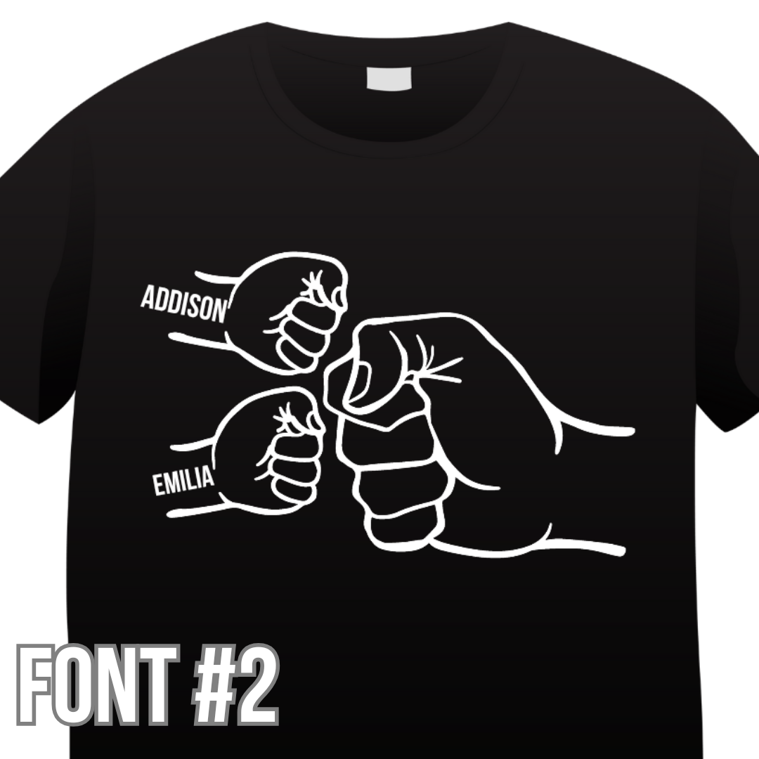 Fist Bump Father's Day Basic Tee (front only)