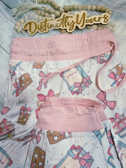 Books & Bows Bamboo Adult Joggers