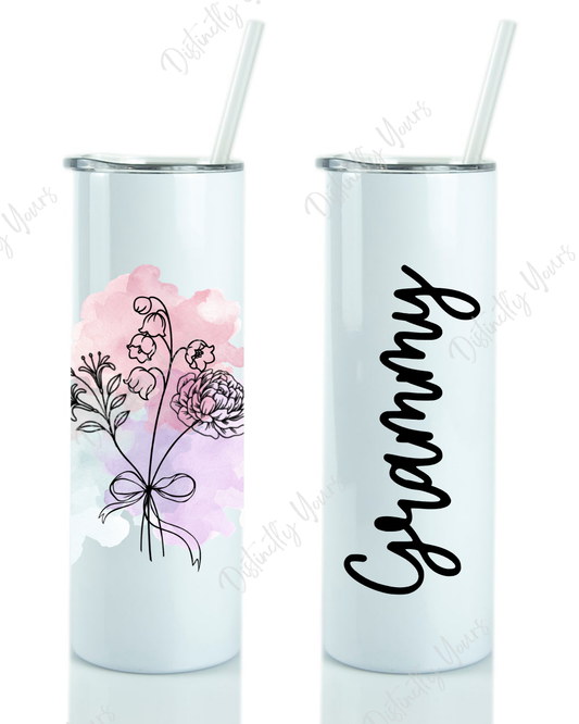 Birth Flower 20 oz. Tumbler