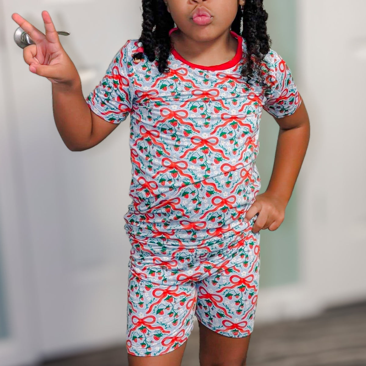 Strawberry Fields Forever 2 Pc Short Set