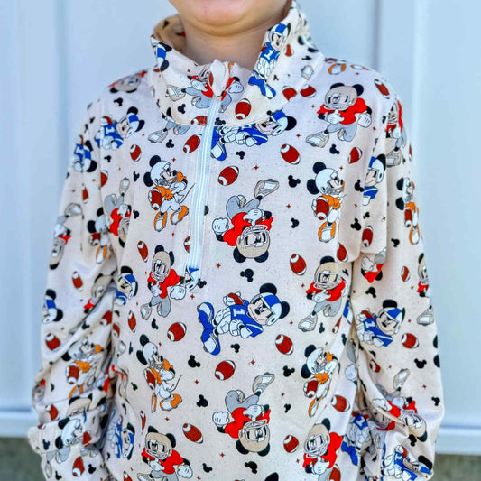 Touchdown Toons Youth Quarter Zip