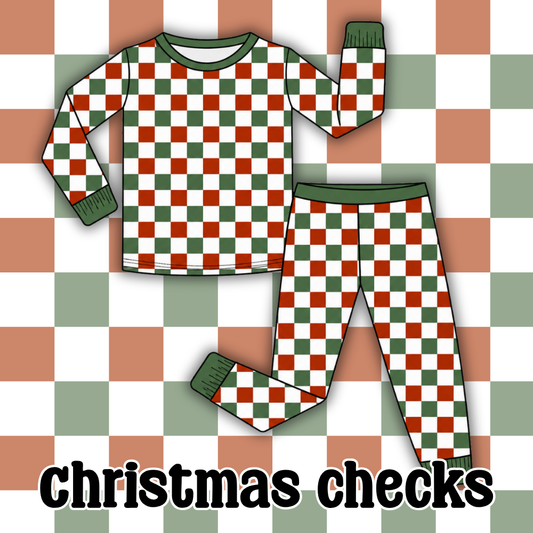 Christmas Checks 2 pc. Jammies