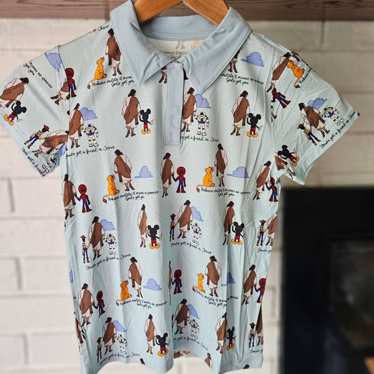 Friend in Jesus Polo Shirt